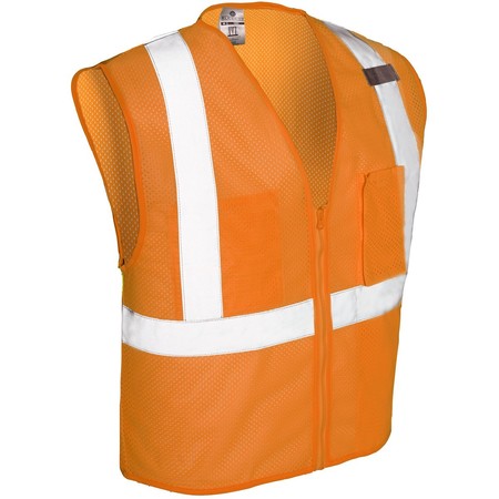KISHIGO 2X, Orange, Class 2, 3 Pocket Zipper Mesh Vest 1086-2X